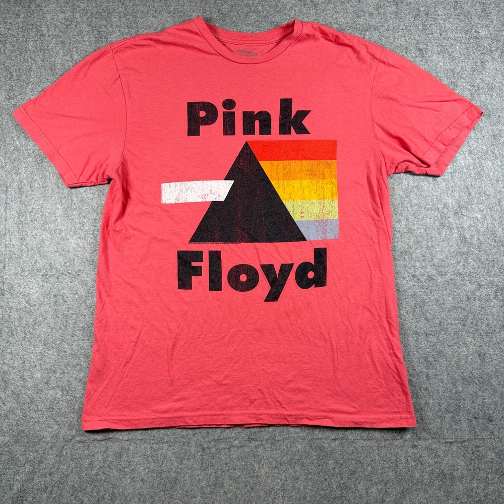American Classics Mens Pink Floyd Dark Side Of The Moon T Shirt M Pink Cotton